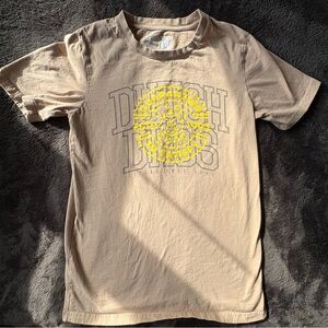 Dutch Bros Tan Tee with Yellow Logo